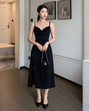 Bodycon Midi Dress with Side Slit 👗