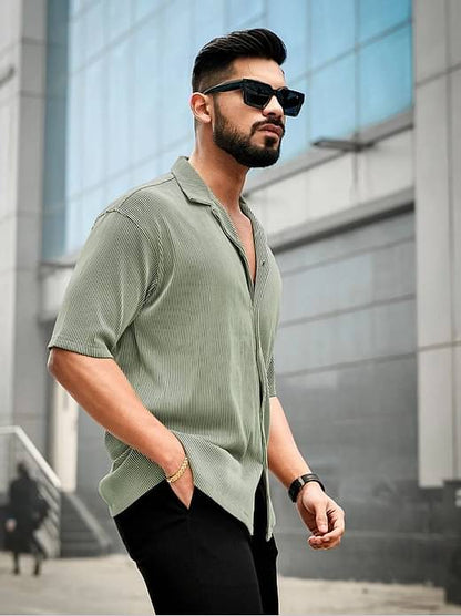 Half Sleeves Casual Men Shirt 🤌