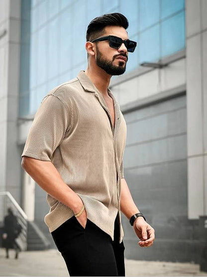 Half Sleeves Casual Men Shirt 🤌
