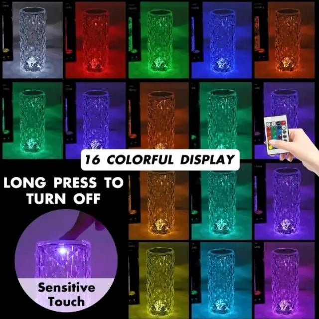 Crystal Aura RGB Touch Lamp🌟