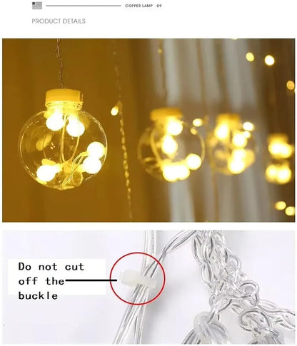 Orb LED Curtain Lights 🫶