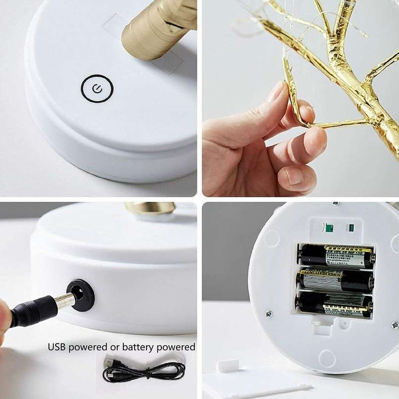 Glowing Blossom Tree Lamp 🪔