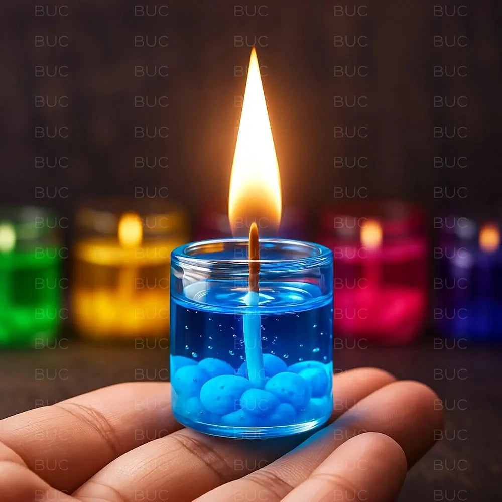 Gel Tea Light Candles (Pack Of 6)