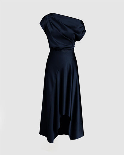 Boat Neck Ruffle Maxi Dress 🔥