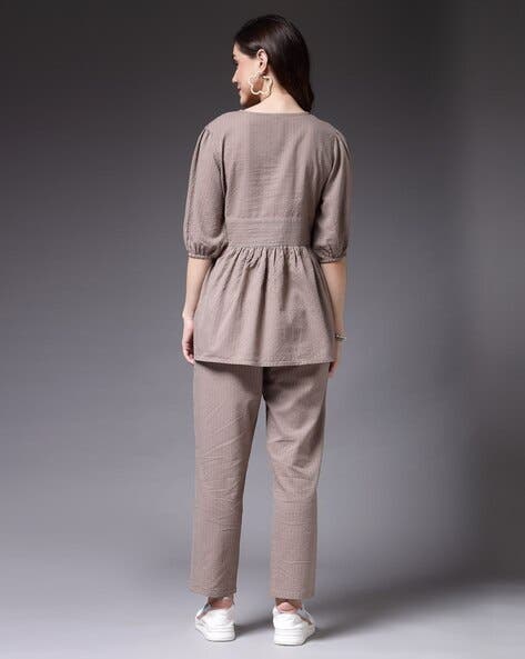 Textured A Line Dress