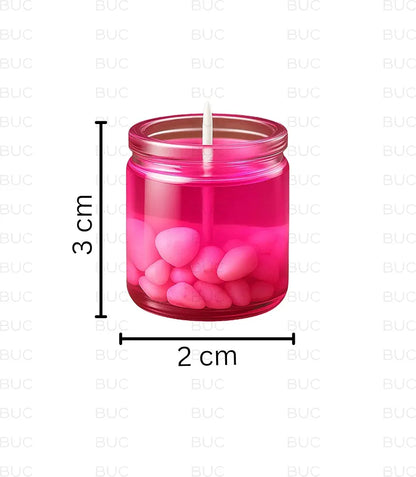 Gel Tea Light Candles (Pack Of 6)