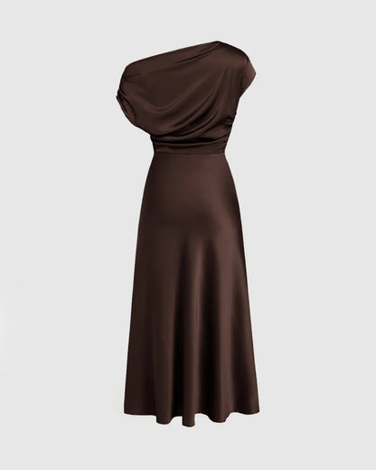 Boat Neck Ruffle Maxi Dress 🔥